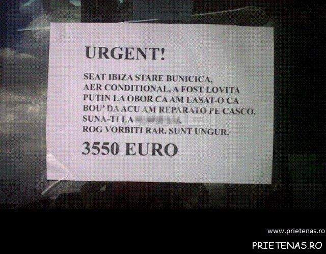 Imaginaţie fără limite! N-o să-ţi vină să crezi ce anunţuri au dat nişte români!
