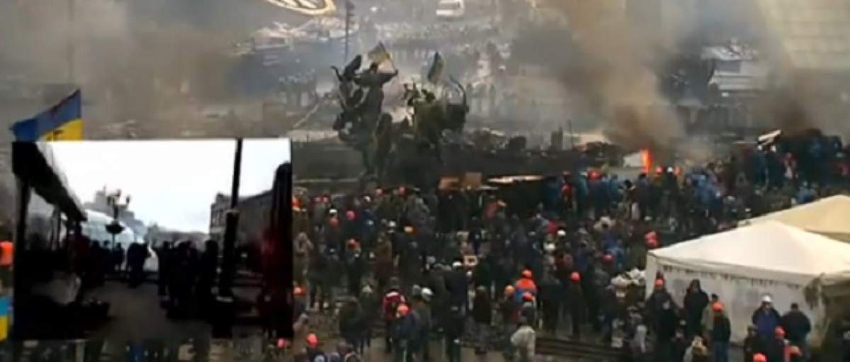 VIDEO Imagini Live din Ucraina! Proteste extreme au loc la graniţa cu România!