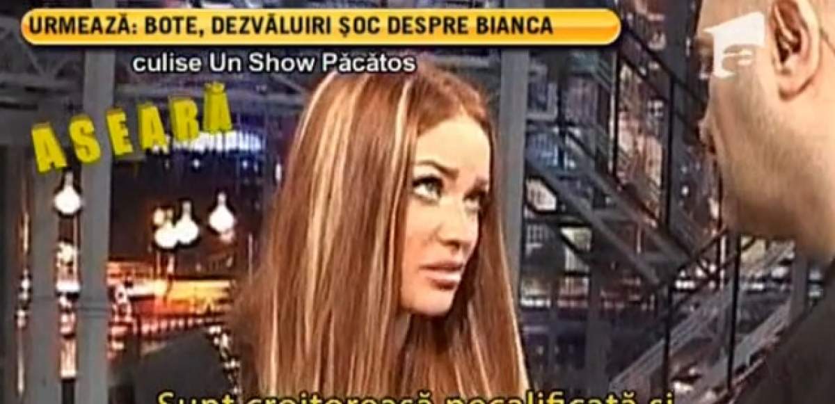 VIDEO Ceea ce nu s-a văzut la TV! Ce i-a spus Bianca lui Capatos în pauza de publicitate te va lăsa mască: "Sunt o croitoreasă necalificată... "