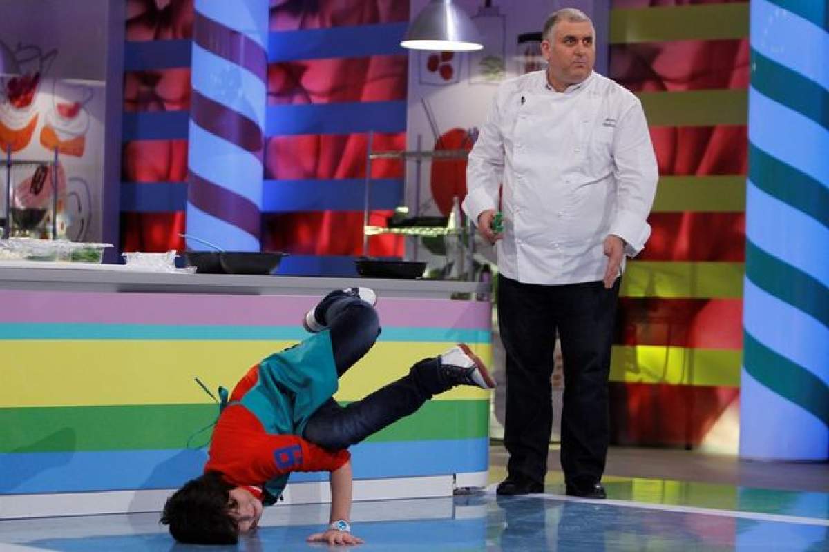 Mai ceva ca un adolescent! Horia Vîrlan, într-o postură cum nu l-ai mai văzut, la "Junior Chef"