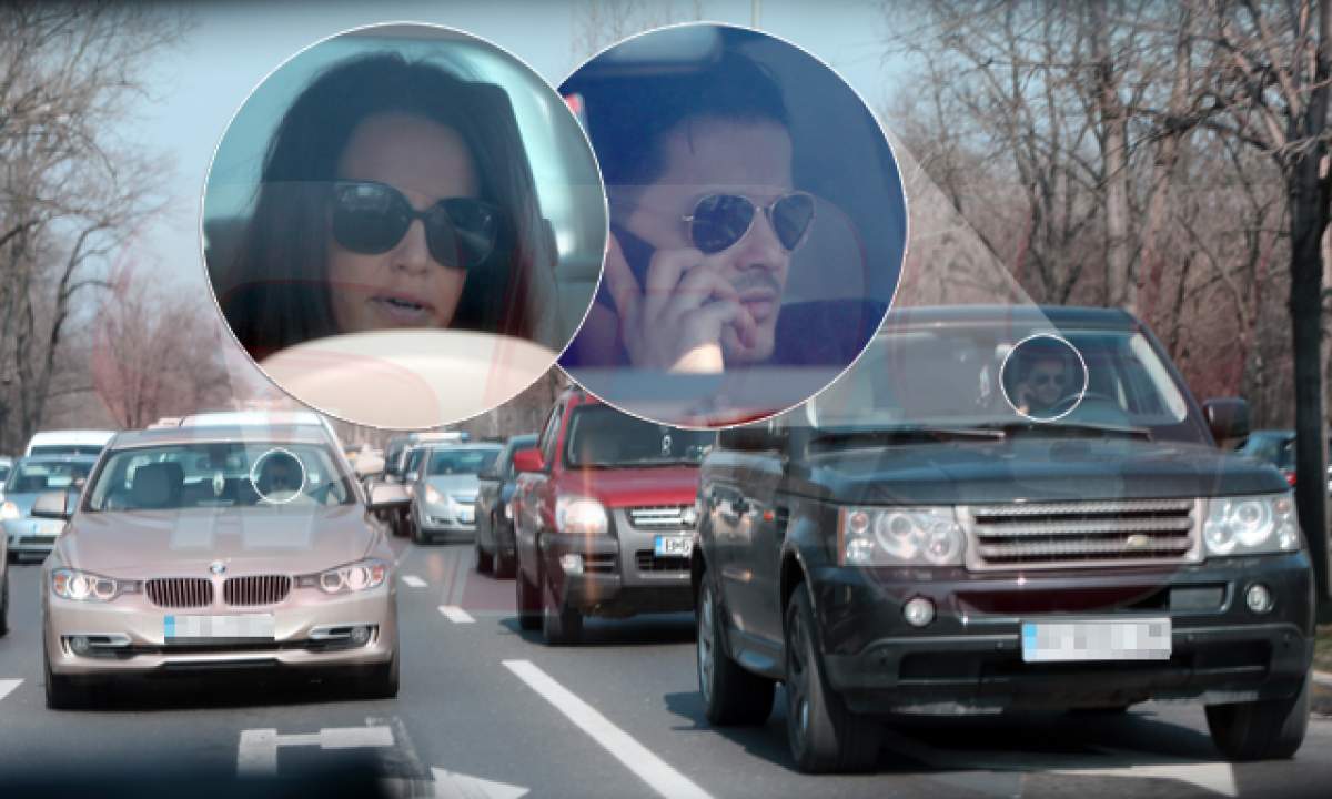 Prea importanţi să-şi dea „Bună ziua!”! Liviu Vârciu şi Andreea Raicu s-au ignorat cu desăvârşire în trafic, deşi au stat geam lângă geam!