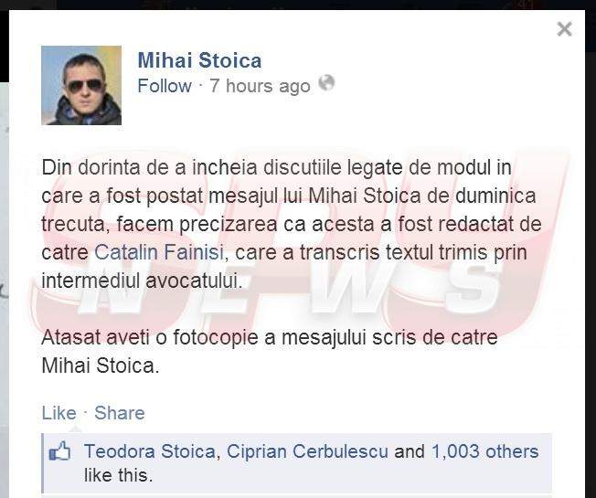 O scrisoare pierdută...de Meme Stoica! În timp ce ANP dă din colţ în colţ, managerul Stelei scoate asul din mânecă!