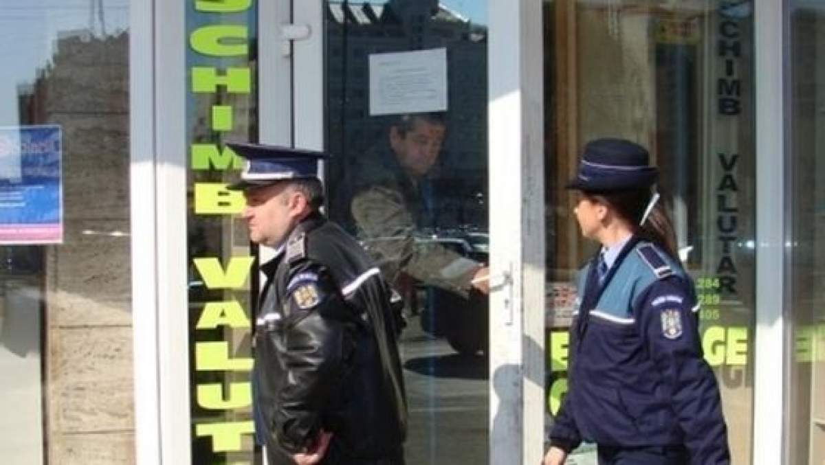 Jaf armat la o casă de schimb valutar din Bucureşti