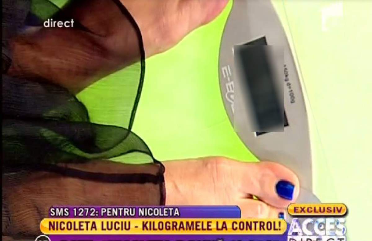 Ambulanţele "fac coadă" la casa ei, însă Nicoleta Luciu e preocupată de cântar! Vezi câte kilograme are!