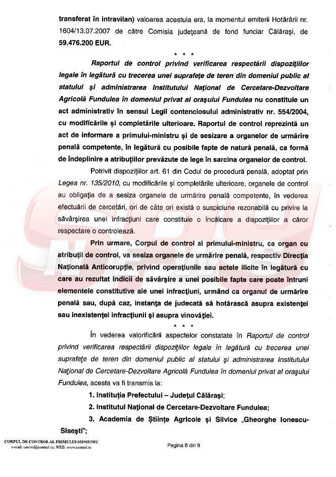 Moşia de la Nana îi dă dureri de cap Preşedintelui! Ioana Băsescu, dată pe mâna procurorilor anticorupţie / RAPORTUL CORPULUI DE CONTROL