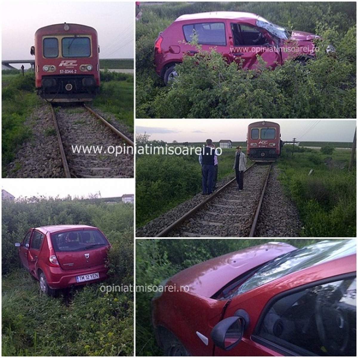 Accident terifiant, în Timişoara! O maşină a fost spulberată de tren!