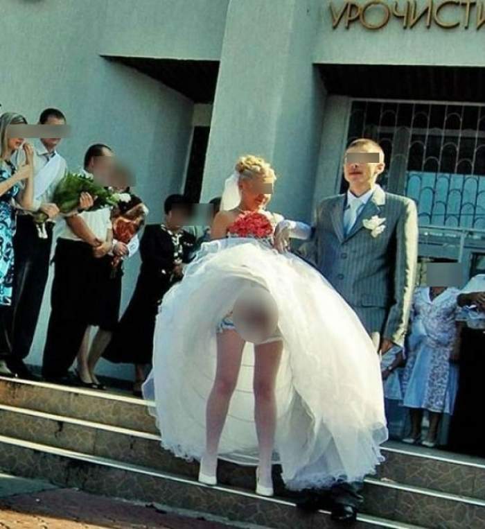 Mireasa asta a arătat tuturor ceea ce trebuia să vadă doar soţul! Priveliştea i-a oripilat pe nuntaşi!