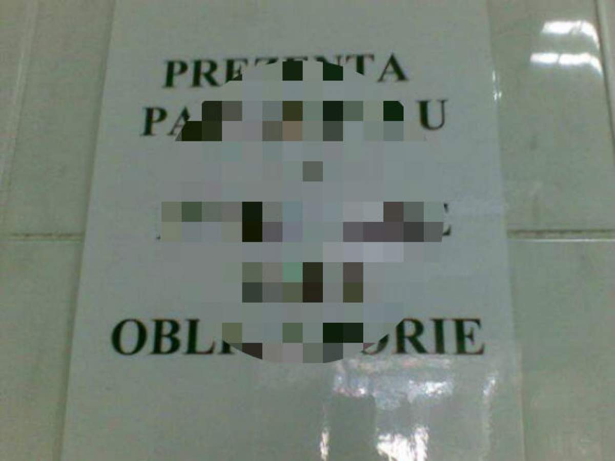 Râzi cu lacrimi! E demenţial ce scrie pe afişul ăsta dintr-un spital românesc!