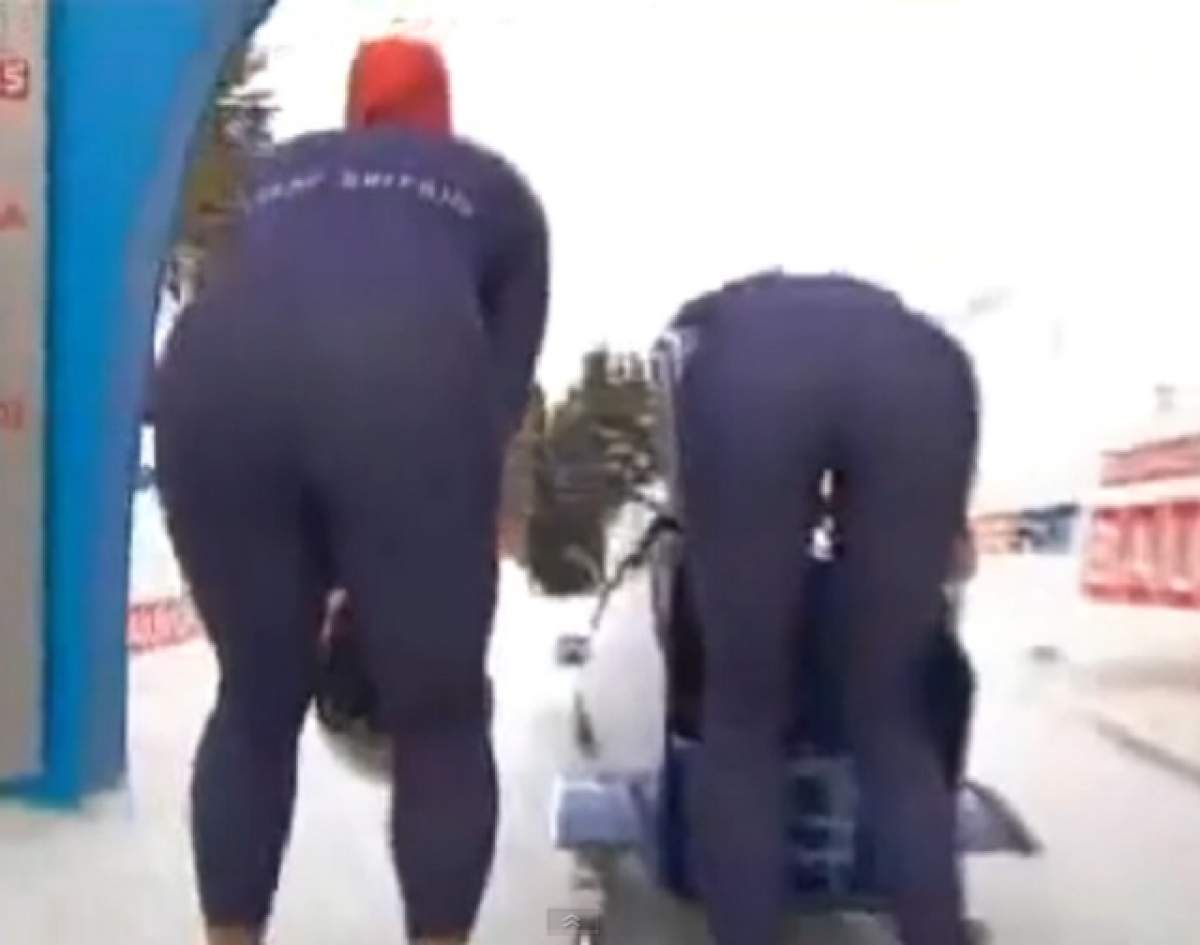 VIDEO E de toată RUŞINEA! Sportivei i-au plesnit pantalonii în fund! Cum arăta lenjeria intimă