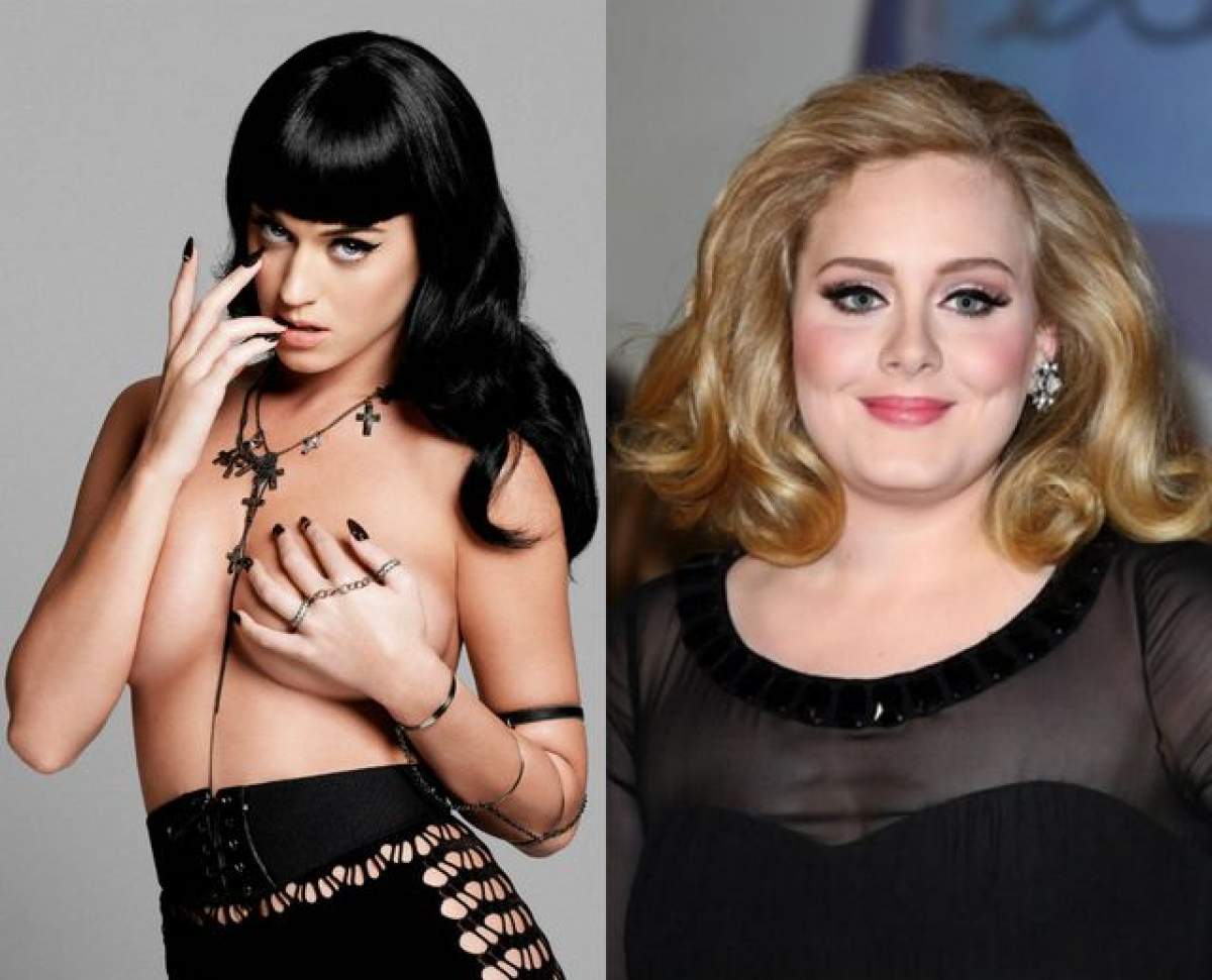 Cine-a slăbit şi cine s-a îngrăşat? Katy Perry şi Adele seamănă ca două picături de apă!