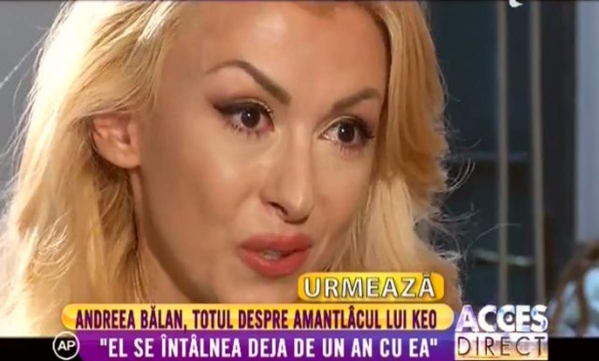 Ţi se rupe inima! Andreea Bălan a izbucnit în lacrimi, la TV: "Keo m-a înşelat un an de zile!"