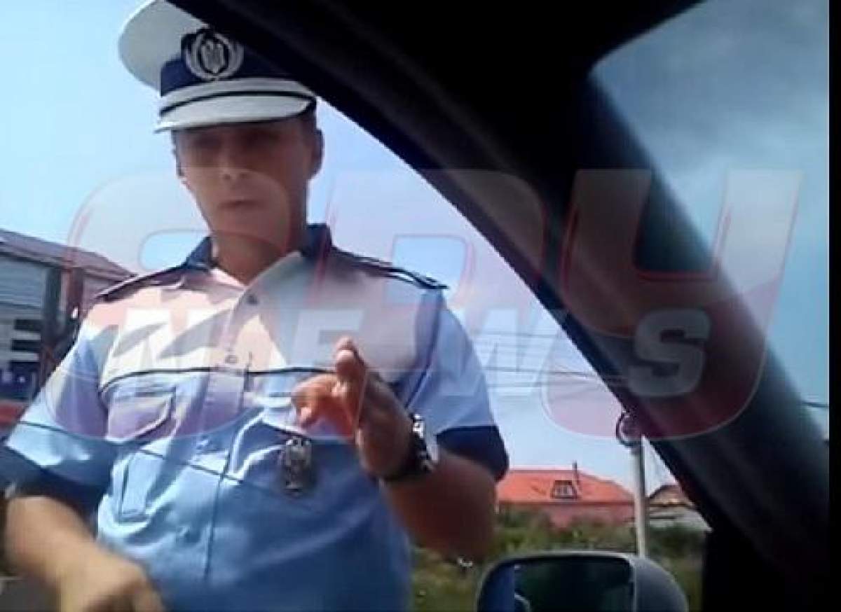 VIDEO! Imagini incredibile cu un polițist! N-o să-ţi vină să crezi ce i-a făcut unui şofer tupeist!