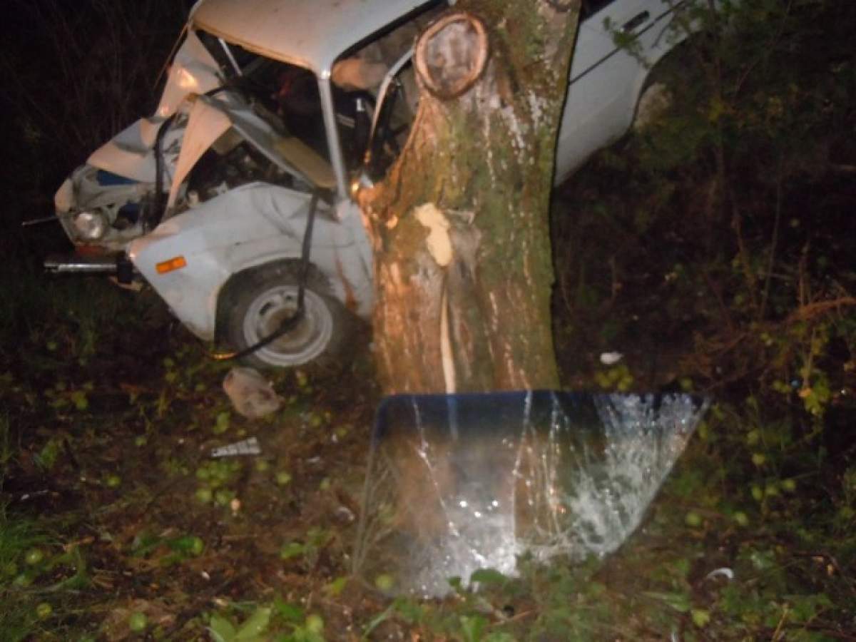 Accident rutier grav! 14 oameni au ajuns la spital, după ce un microbuz a intrat într-un copac