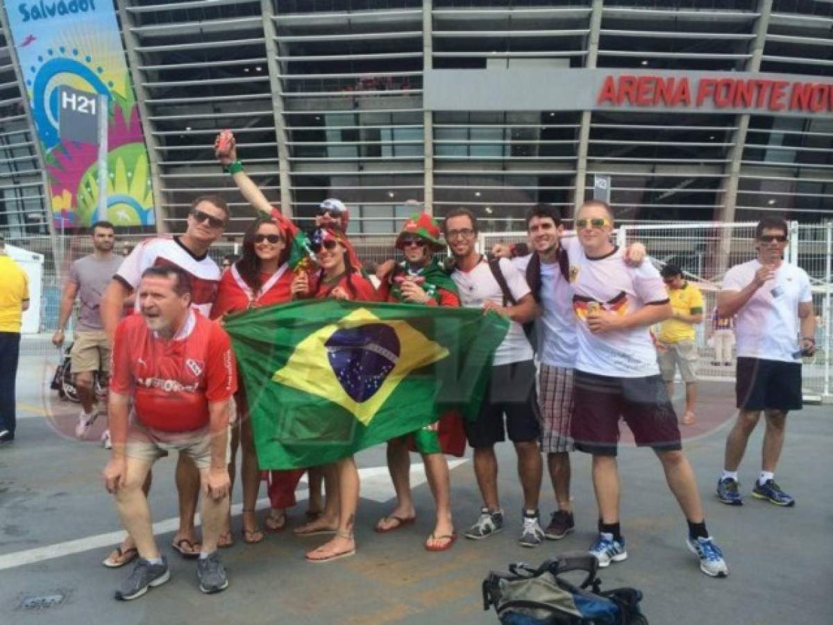 Imagini de senzaţie cu susţinătorii Germaniei şi ai Portugaliei! Ce se întâmpla în Brazilia, cu câteva momente înainte de începerea meciului din Cupa Mondială 2014!
