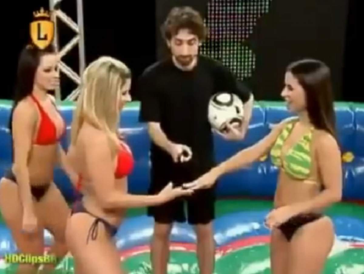 VIDEO Îţi vine să tragi din toate poziţiile! Cele mai sexy brazilience dau goluri...aproape goale!
