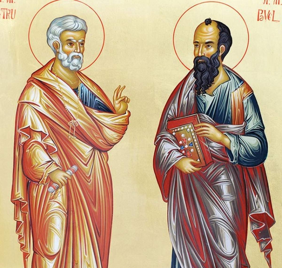 Creştinii îi sărbătoresc astăzi pe Sfinţii Apostoli Petru şi Pavel