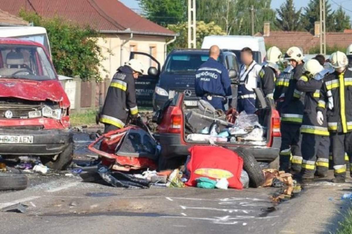 VIDEO Accident TERIBIL în Ungaria! Cinci români au murit!