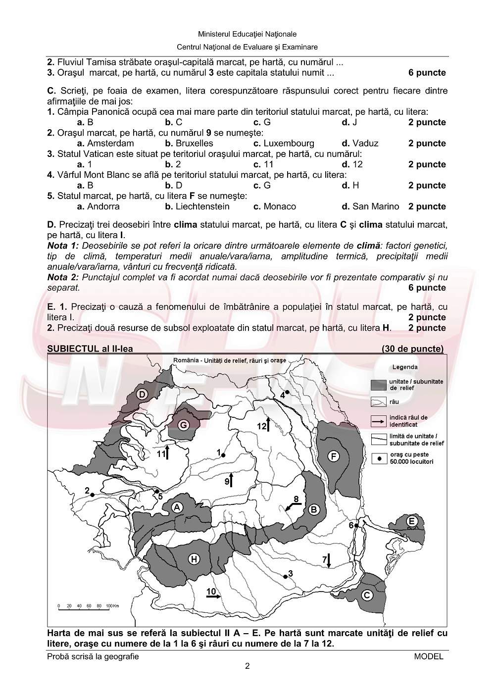 Bacalaureat 2014! Ce subiecte pot primi elevii la Istorie sau Geografie