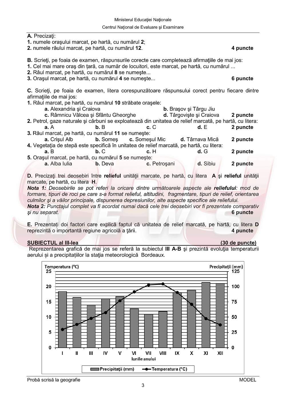 Bacalaureat 2014! Ce subiecte pot primi elevii la Istorie sau Geografie