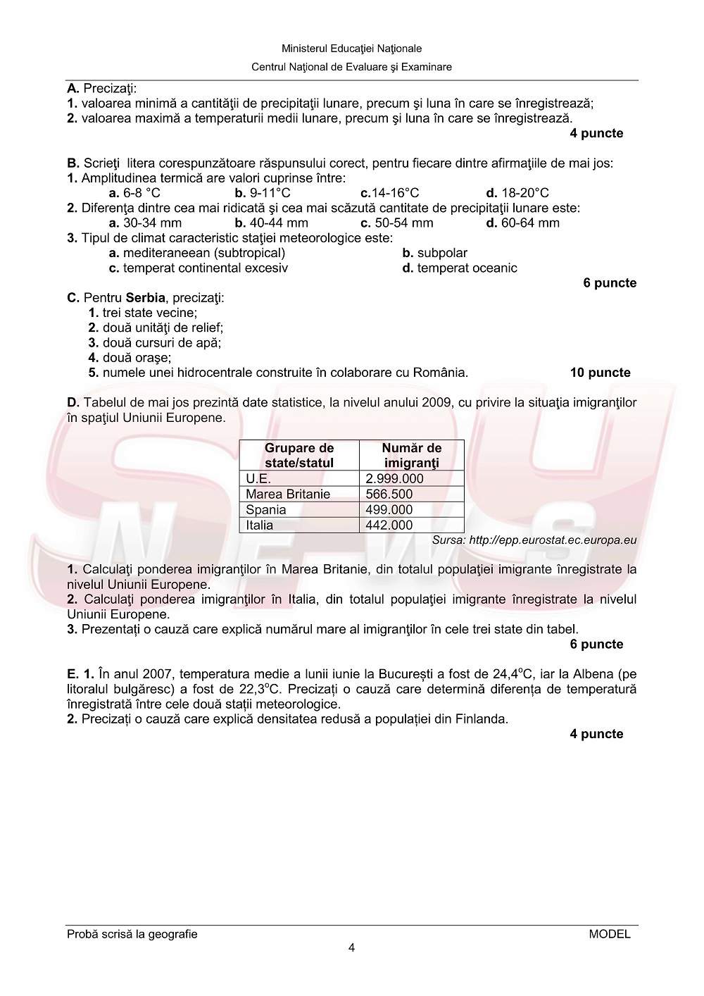 Bacalaureat 2014! Ce subiecte pot primi elevii la Istorie sau Geografie