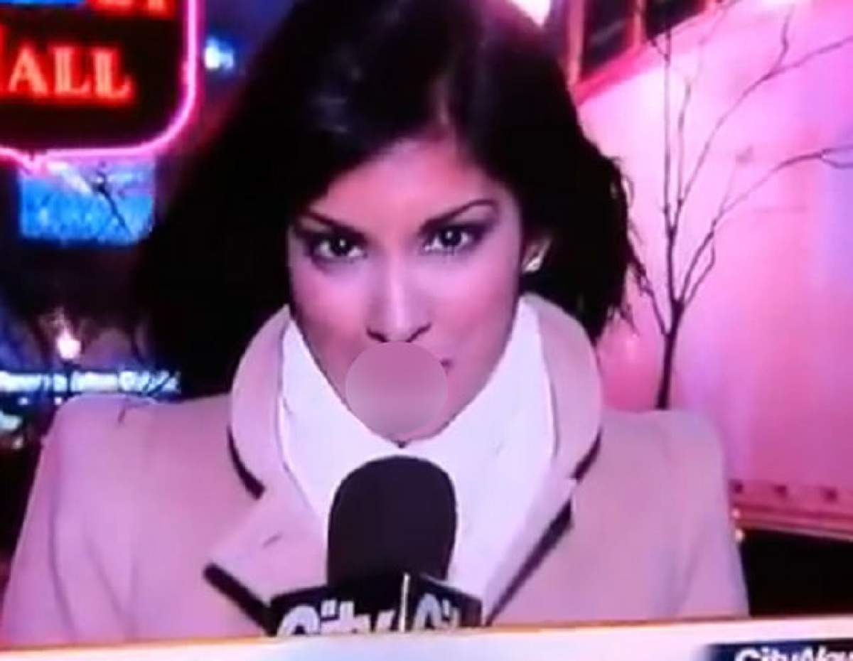 VIDEO Ce scârbos! Unei reporteriţe i-a curs nasul în direct la TV! Te vei prăpădi de râs