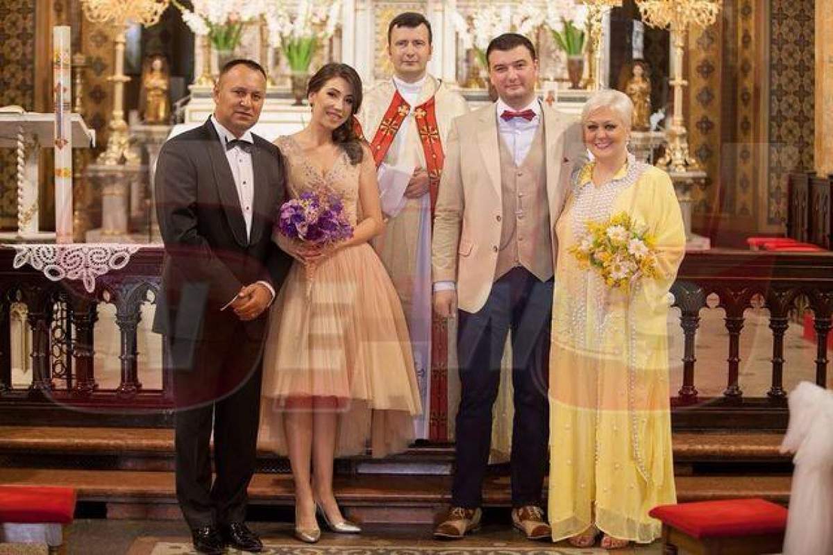 FOTO Nuntă și botez în familia SRC! Monica Anghel a ajuns în faţa altarului