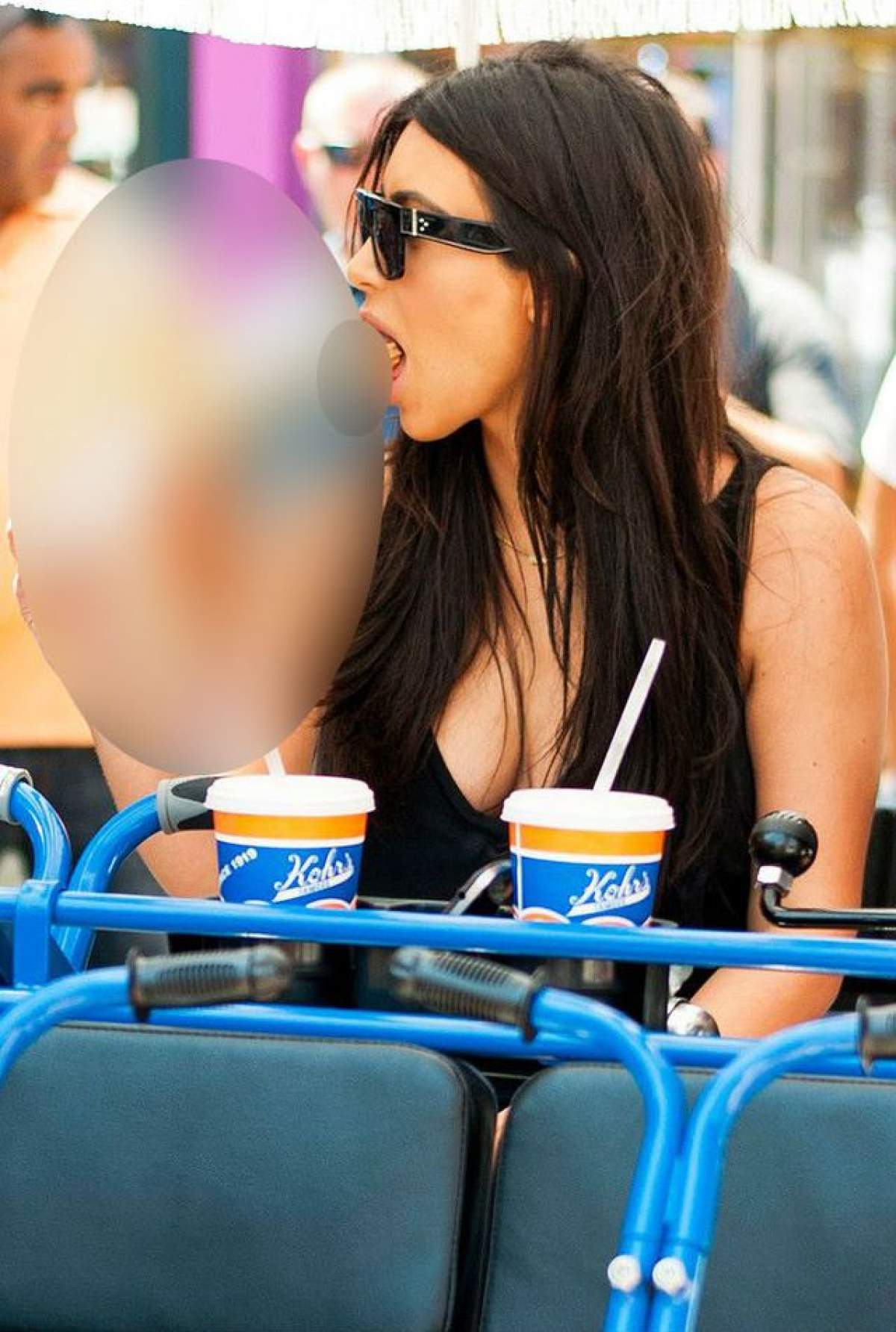 FOTO Cea mai porno fotografie cu Kim Kardashian! Trecătorii nu şi-au mai putut lua ochii de la ea