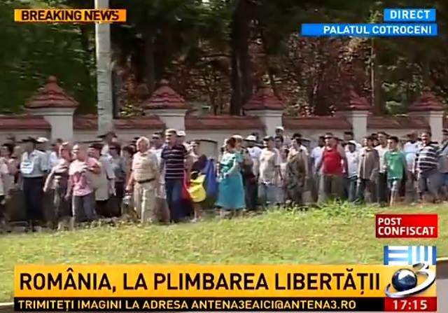 "Plimbarea libertăţii" a scos România în stradă!