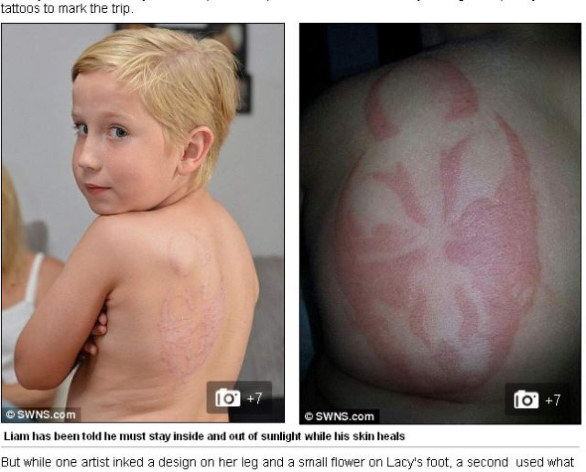 Vrei tatuaj? Un băieţel a rămas marcat pe viaţă din cauza unui desen cu henna