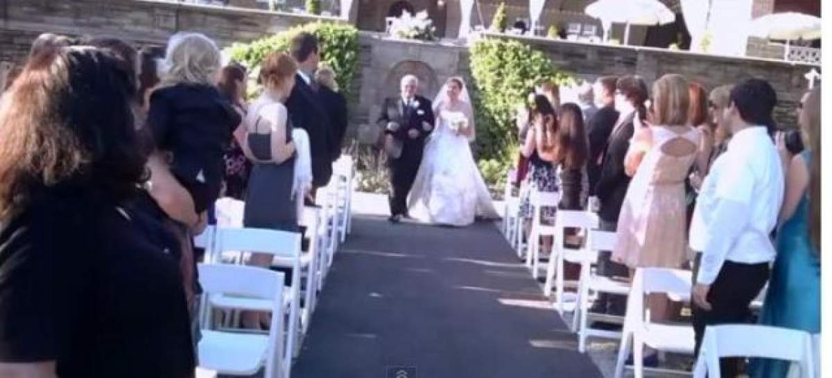 VIDEO /  Un ginere a purtat  o cameră spion la propria nuntă şi a filmat un moment extrem de stânjenitor! Mireasa a intrat în pământ de ruşine