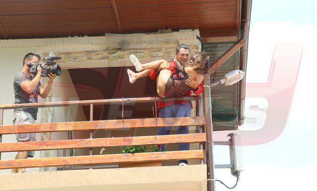 FOTO / Ruby, în vizită la Nea Marin: "E un bătrânel adorabil!" Răspunsul lui e fabulos!