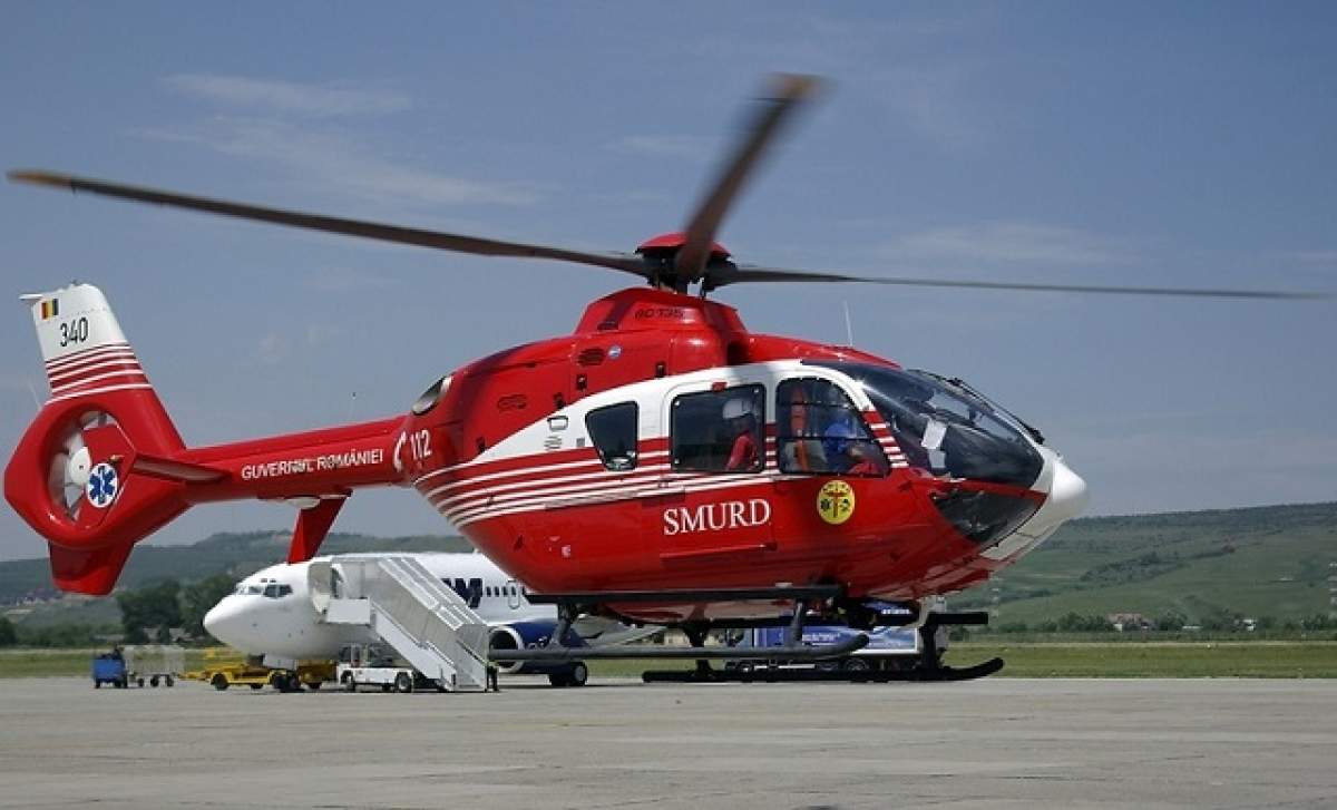 Accident GRAV pe A1! Un elicopter SMURD s-a deplasat la faţa locului