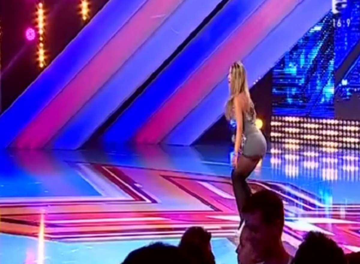 VIDEO / Scena "X FACTOR" a luat foc! Blonda asta a dat din posterior mai ceva ca braziliencele! Uite ce i-a spus juriul