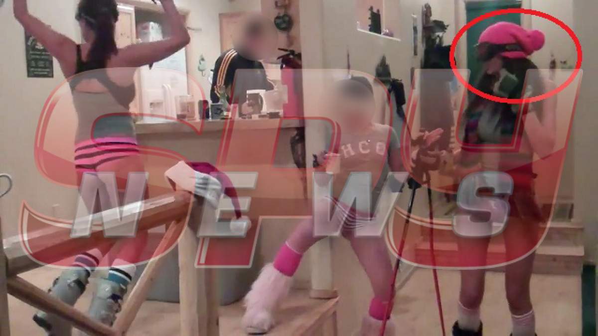 VIDEO EXCLUSIV Ramona Gabor, petrecere "kinky" în clăpari şi chiloţei!