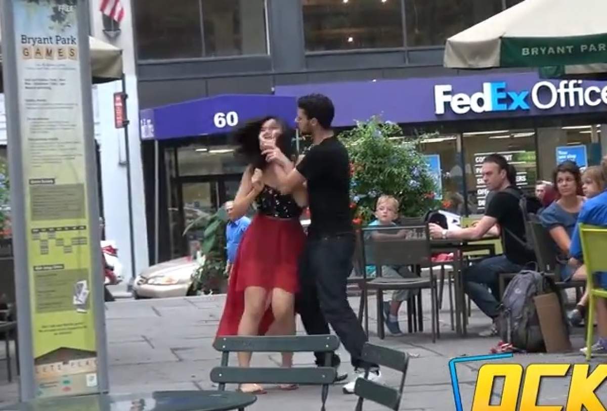 Video / Cum reacționează oamenii care văd o femeie bătută și ce fac atunci când bărbatul este cel caftit
