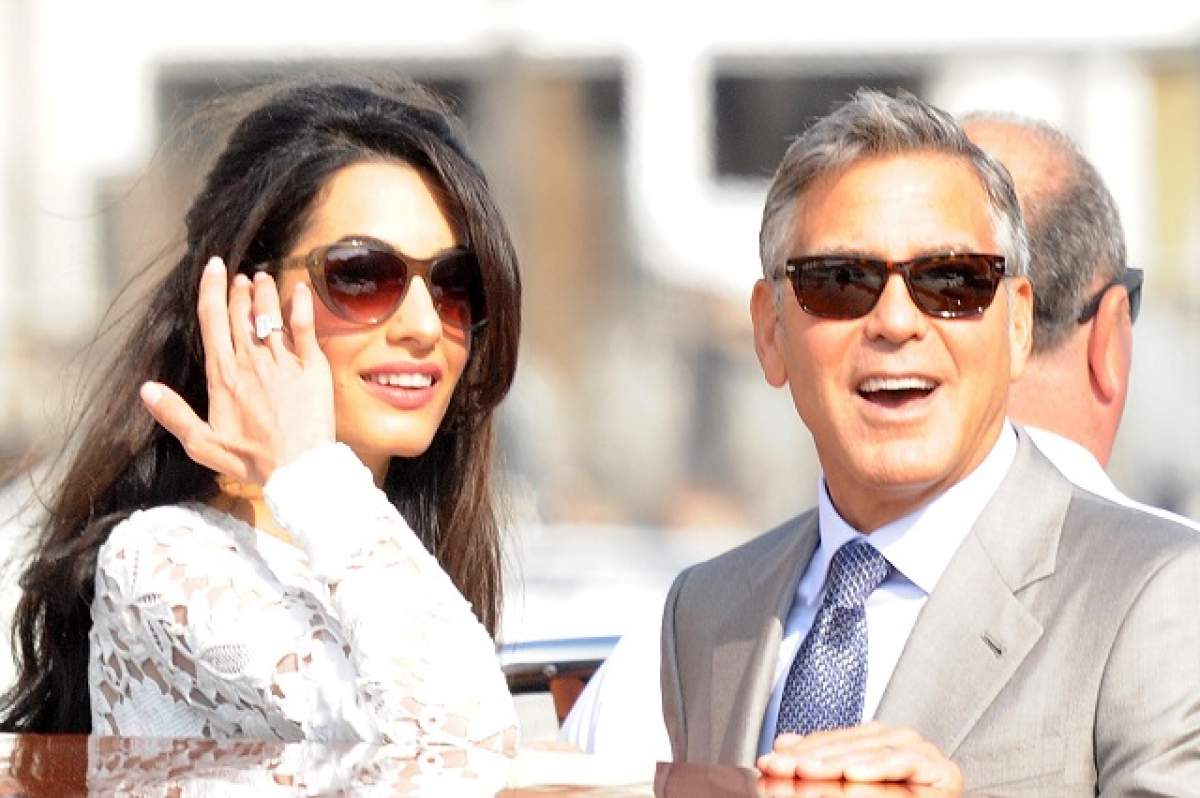 George Clooney şi Amal, prima ieşire ca soţ şi soţie! Ce rochie superbă a purtat frumoasa brunetă