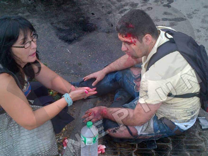 Imagini şocante! Accident oribil în Constanţa! Un mort şi 5 răniţi, după ce o maşină i-a spulberat de pe trotuar