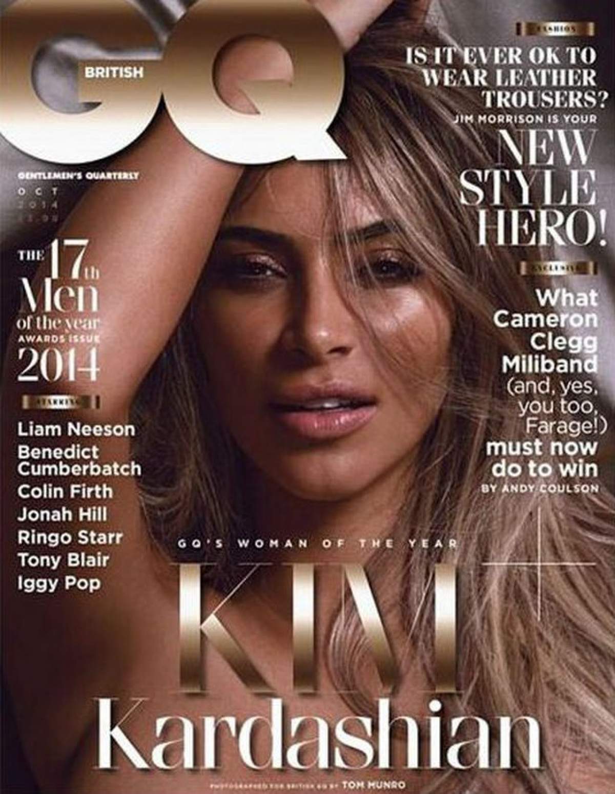 Kim Kardashian, goală pe coperta unei reviste! Imagini de senzaţie cu posteriorul celei mai cunoscute dive