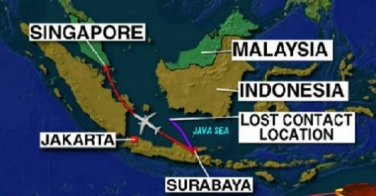 Cutiile negre ale avionului prăbuşit AirAsia au fost găsite pe fundul mării