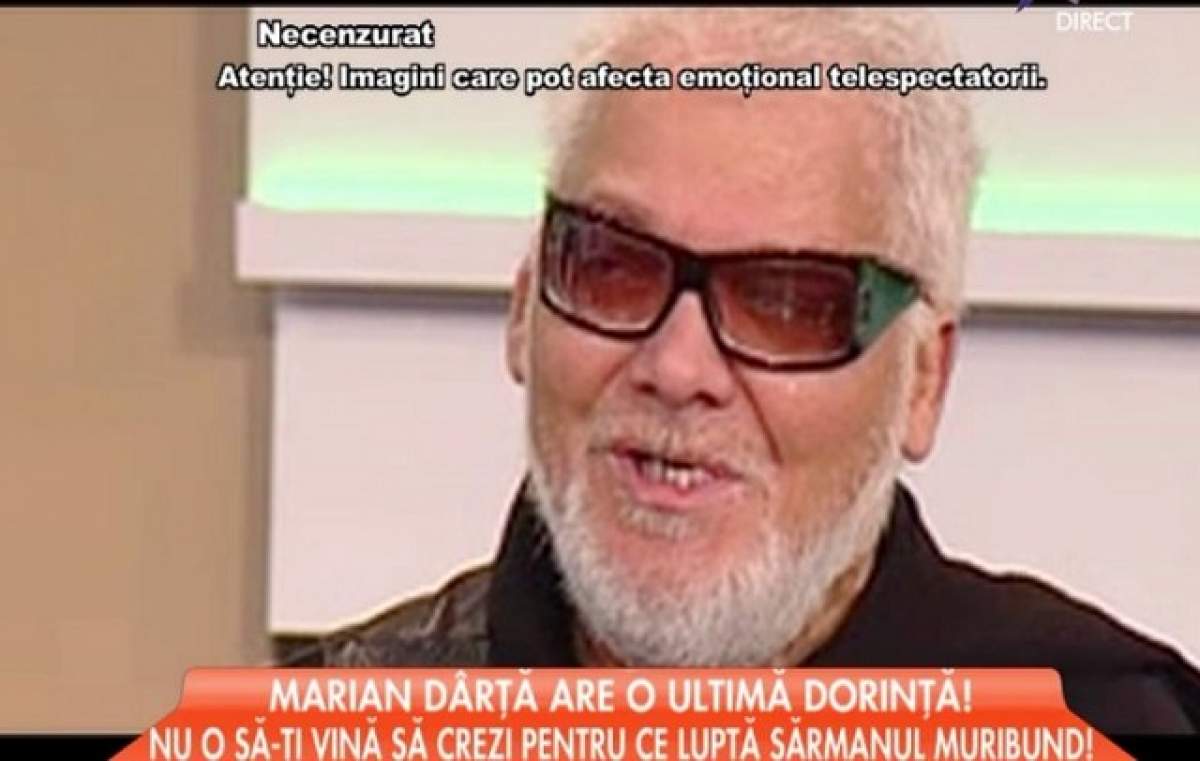 VIDEO! Testamentul lui Dârță! Vezi care este ultima dorință a hair-stylistul-ului vedetelor! Te va impresiona până la lacrimi