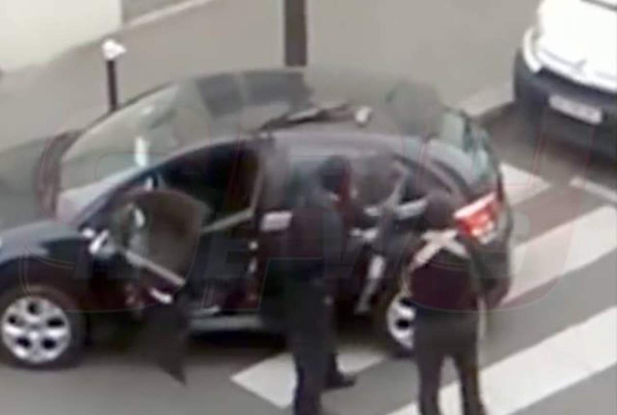 VIDEO / Cherif şi Said Kouachi AU DESCHIS focul asupra unor poliţişti, după ce au atacat "Charlie Hebdo"