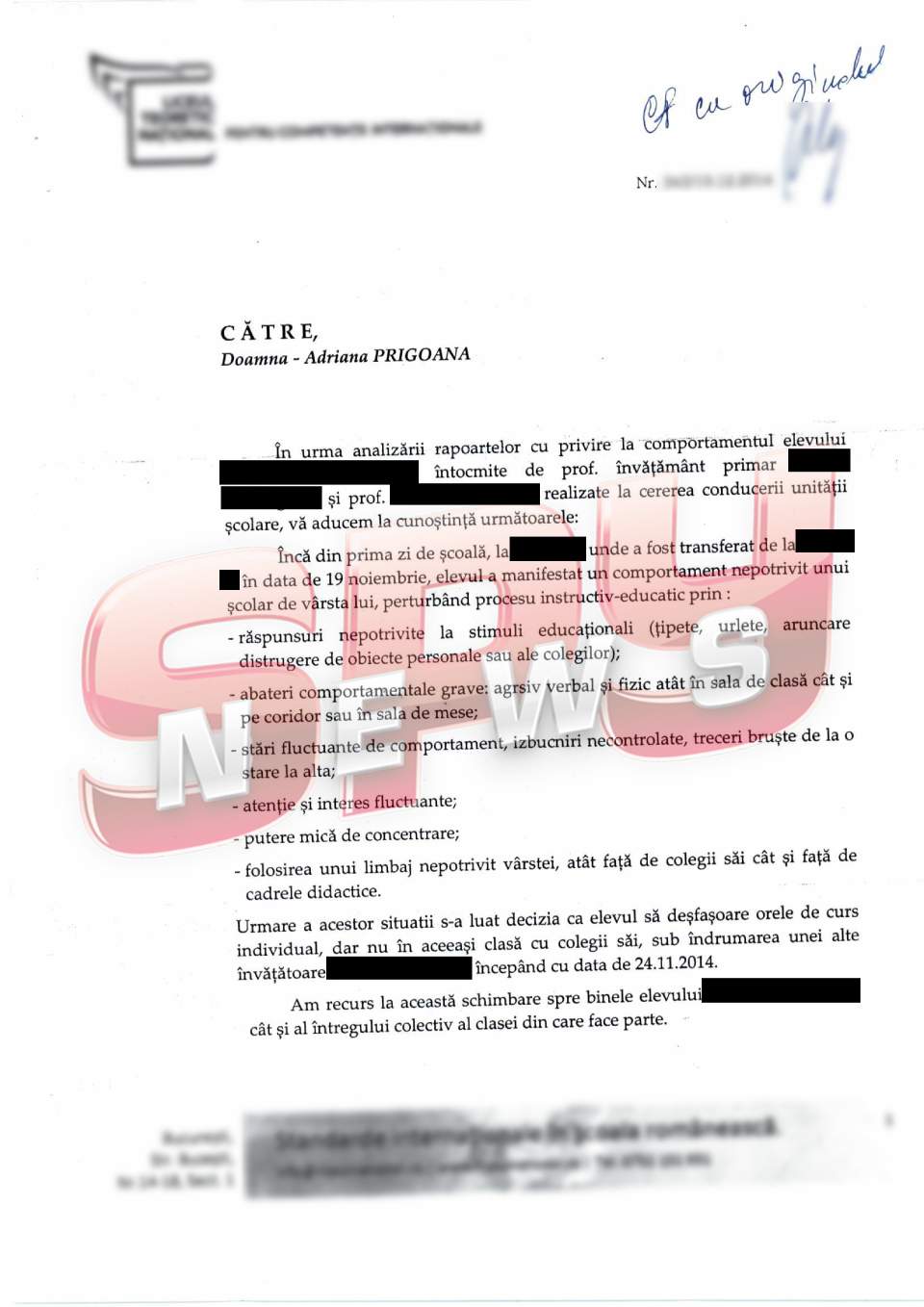 Documente incredibile din scandalul Bahmu versus soţul ei! Mărturiile şocante ale învăţătoarelor copiilor