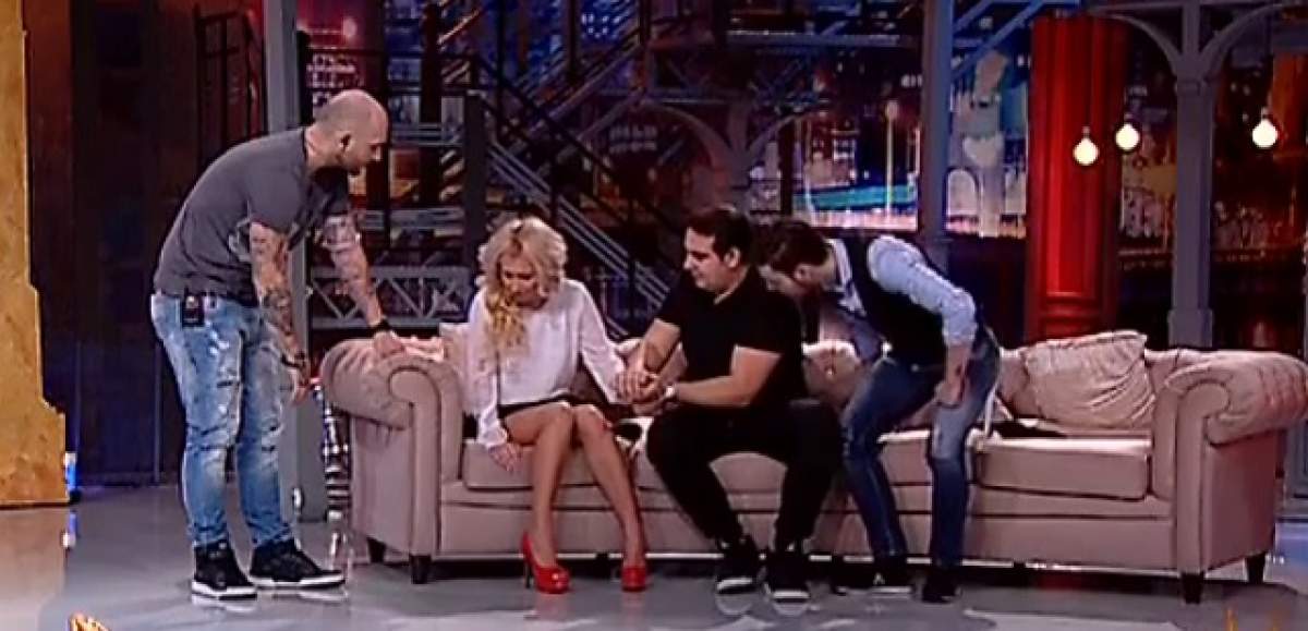 VIDEO / Momente tensionate la "Un show păcătos"! Amanta lui Edy Mexicanu' a făcut un atac de panică ÎN DIRECT: "Nu se poate ţine pe picioare"