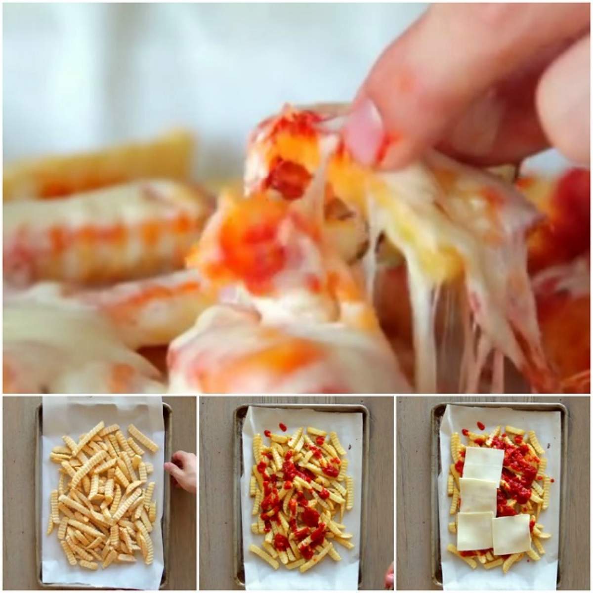 VIDEO / REŢETA ZILEI: LUNI - Cartofi înecaţi în brânză şi sos marinat! Trei ingrediente, plăcere garantată!