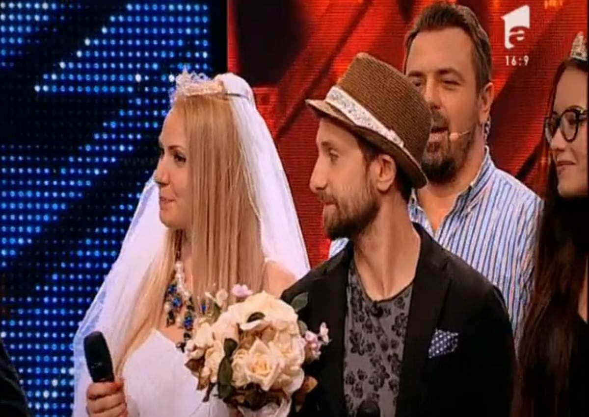 VIDEO / Nuntă pe scena "X Factor"! Dani Oţil se însoară la televizor