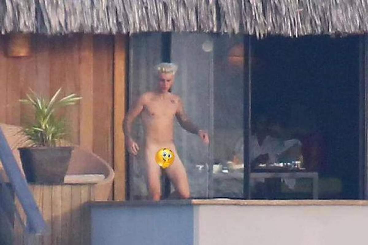 FOTO 18+ / Imagini necenzurate cu Justin Bieber gol-puşcă! Cât de mare e "bărbăţia" lui