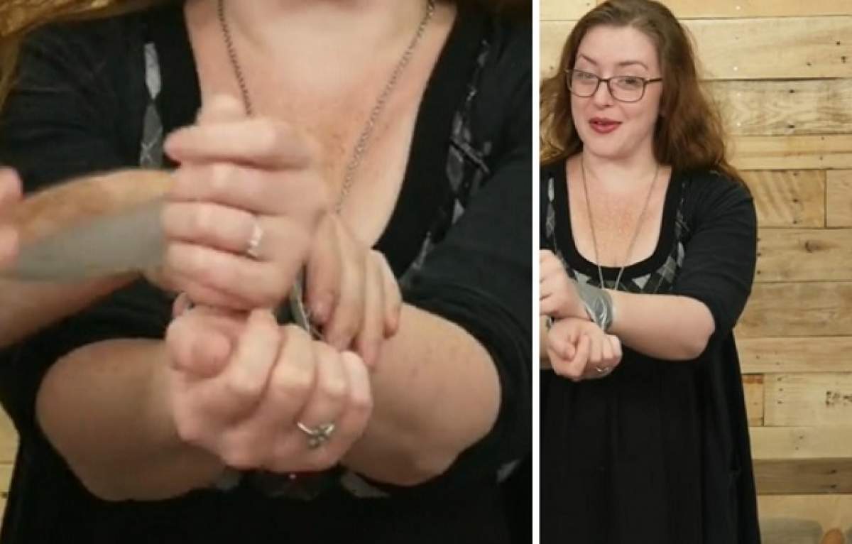 VIDEO / SUPER PONT! Cum să scapi în cinci secunde, atunci când ai mâinile legate cu bandă adezivă!
