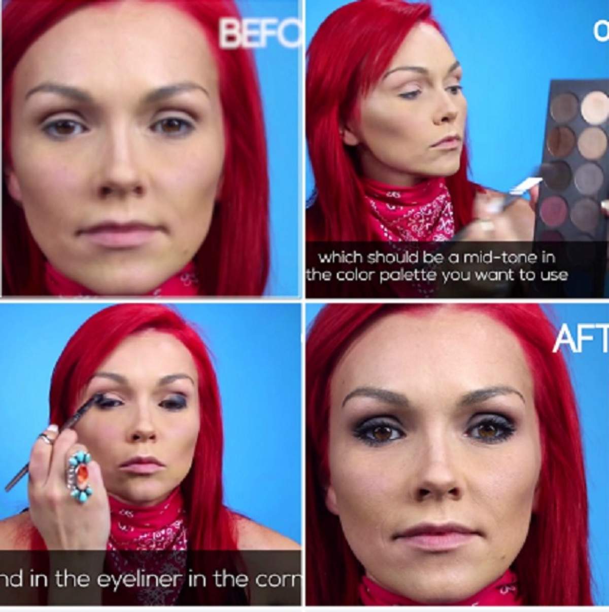 VIDEO/ Cum îți faci cel mai reușit machiaj smokey eyes, în doar două minute! Este atât de simplu!