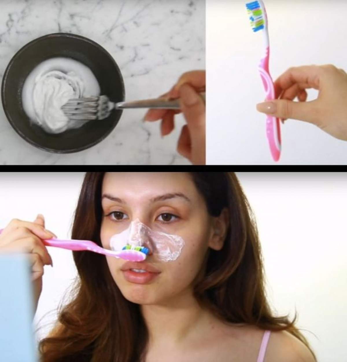 VIDEO / Cum să îți îndepărtezi punctele negre cu periuța de dinți. Nu mai ai nevoie de plasturi