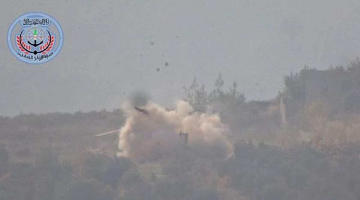 VIDEO / Doamne, ce dezastru! Imagini cu elicoperul rusesc bobardat de rebelii din Siria